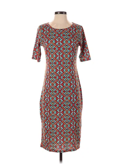 Pre-owned Lularoe Casual Dress In Red