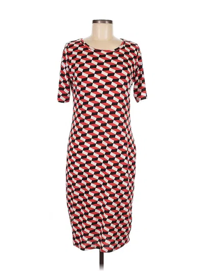 Pre-owned Lularoe Casual Dress In Red