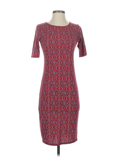 Pre-owned Lularoe Casual Dress In Red