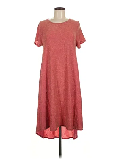 Pre-owned Lularoe Casual Dress In Red