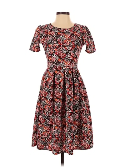 Pre-owned Lularoe Casual Dress In Red