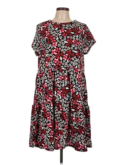 Pre-owned Lularoe Casual Dress In Red