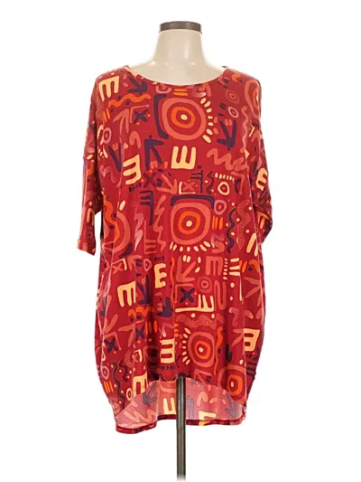 Pre-owned Lularoe Casual Dress In Red