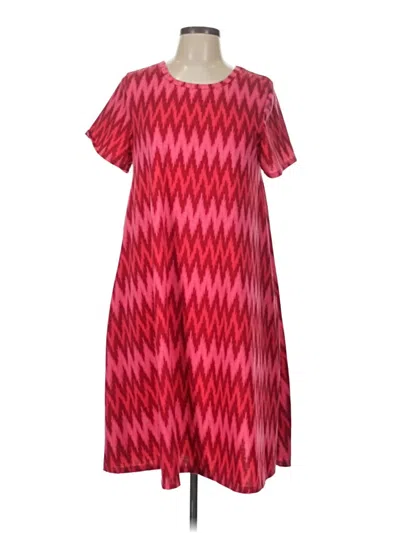 Pre-owned Lularoe Casual Dress In Red