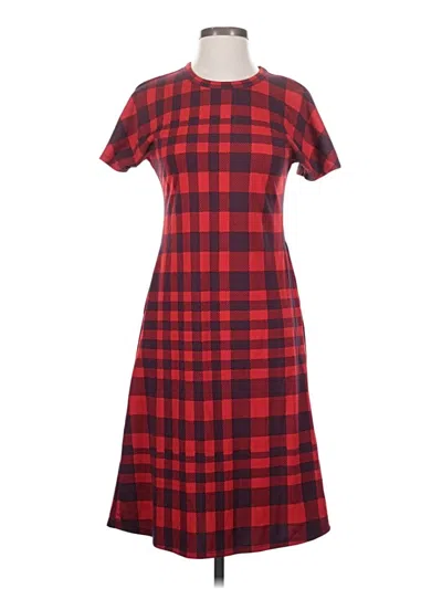 Pre-owned Lularoe Casual Dress In Red