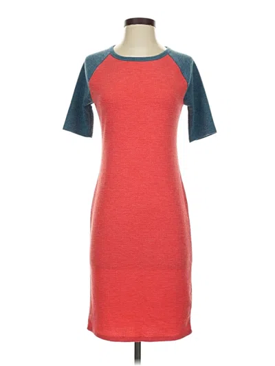 Pre-owned Lularoe Casual Dress In Red