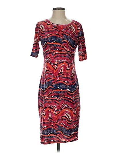 Pre-owned Lularoe Casual Dress In Red