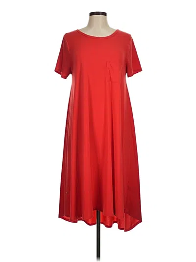 Pre-owned Lularoe Casual Dress In Red