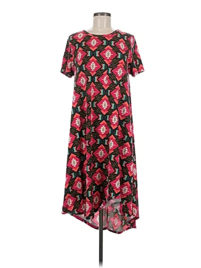 Pre-owned Lularoe Casual Dress In Red