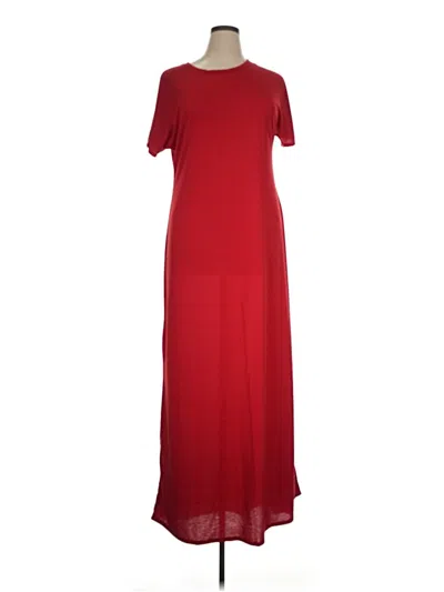 Pre-owned Lularoe Casual Dress In Red