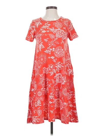 Pre-owned Lularoe Casual Dress In Red