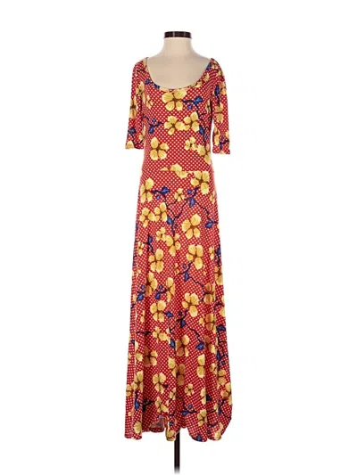 Pre-owned Lularoe Casual Dress In Red