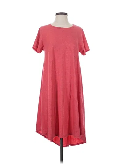 Pre-owned Lularoe Casual Dress In Red