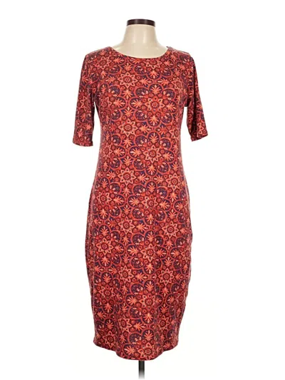 Pre-owned Lularoe Casual Dress In Red