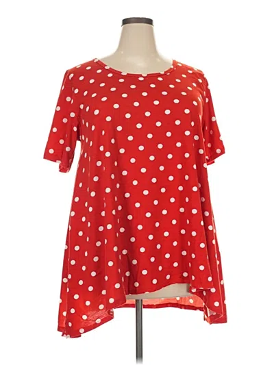 Pre-owned Lularoe Casual Dress In Red