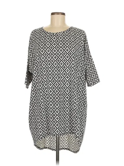 Pre-owned Lularoe Casual Dress In Silver