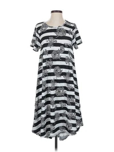 Pre-owned Lularoe Casual Dress In Silver