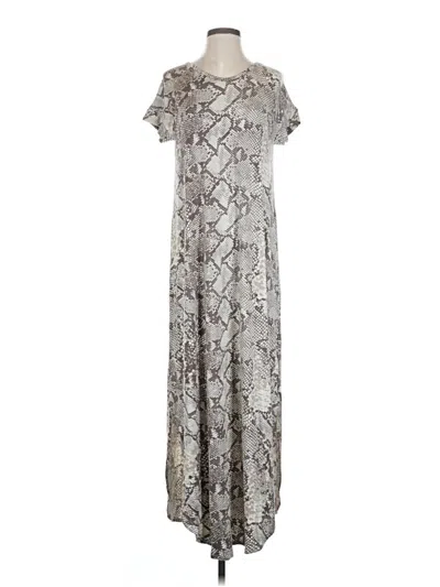 Pre-owned Lularoe Casual Dress In Silver