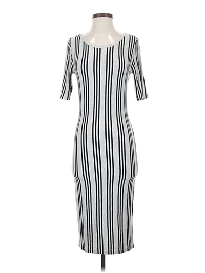 Pre-owned Lularoe Casual Dress In Silver