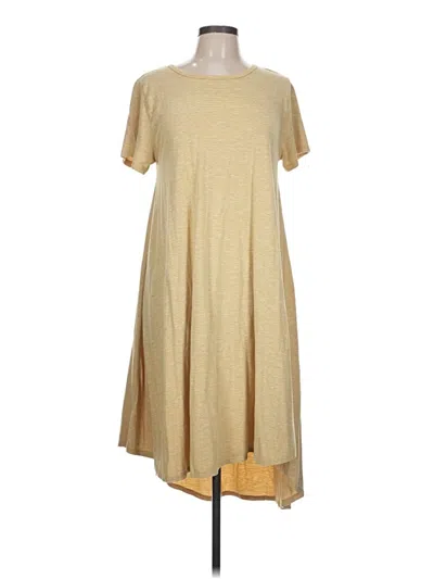 Pre-owned Lularoe Casual Dress In Tan