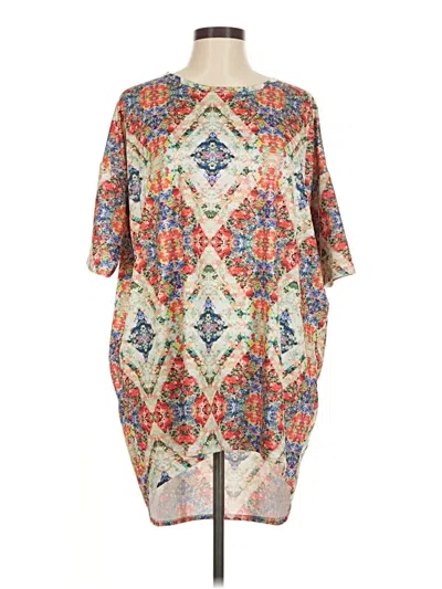 Pre-owned Lularoe Casual Dress In Tan