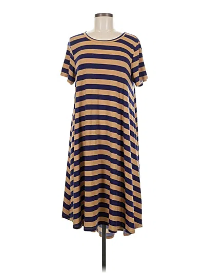 Pre-owned Lularoe Casual Dress In Tan