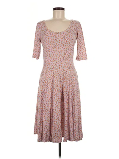 Pre-owned Lularoe Casual Dress In Tan
