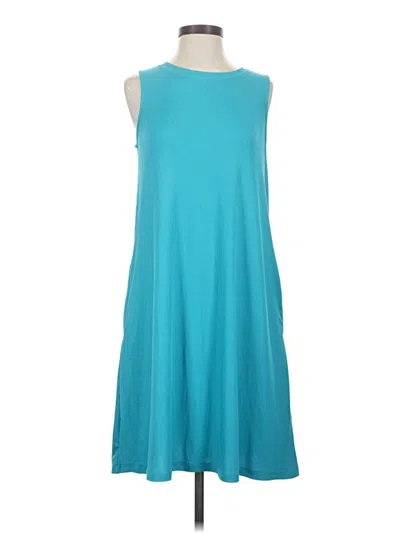Pre-owned Lularoe Casual Dress In Teal
