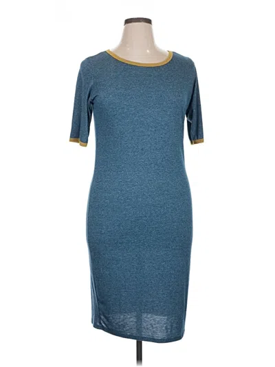 Pre-owned Lularoe Casual Dress In Teal