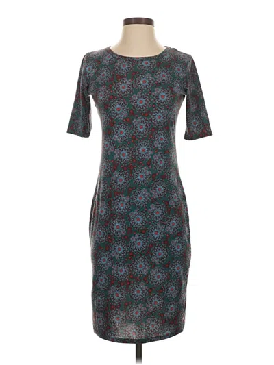 Pre-owned Lularoe Casual Dress In Teal