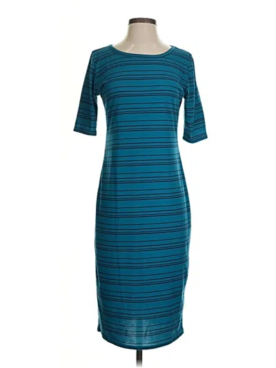 Pre-owned Lularoe Casual Dress In Teal