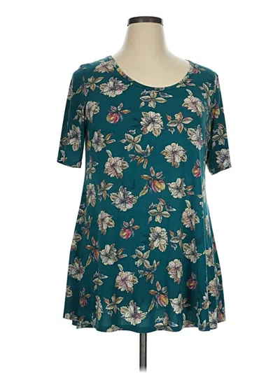 Pre-owned Lularoe Casual Dress In Teal