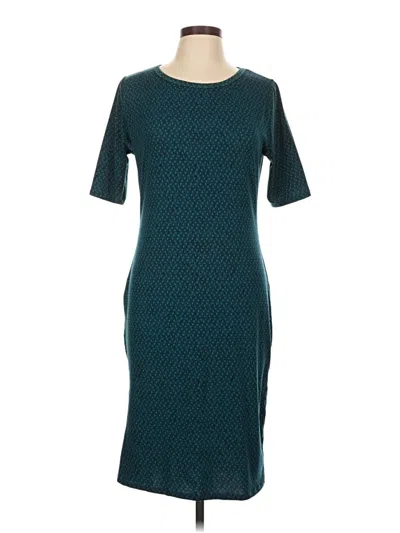 Pre-owned Lularoe Casual Dress In Teal