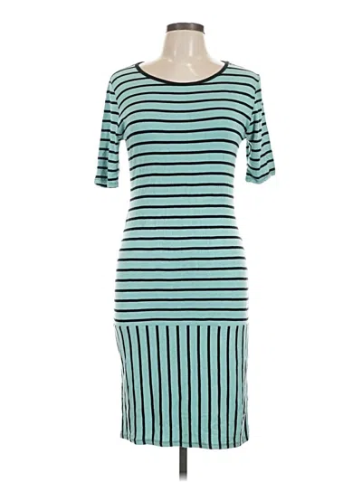 Pre-owned Lularoe Casual Dress In Teal
