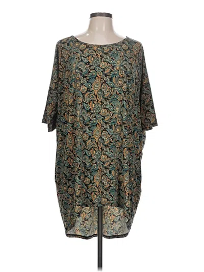 Pre-owned Lularoe Casual Dress In Teal