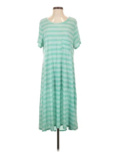 Pre-owned Lularoe Casual Dress In Teal