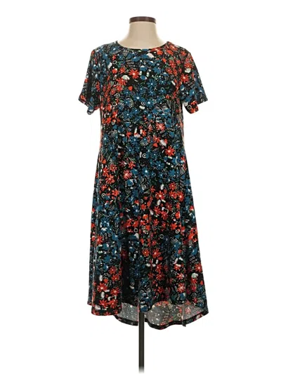 Pre-owned Lularoe Casual Dress In Teal