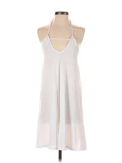 Pre-owned Lularoe Casual Dress In White