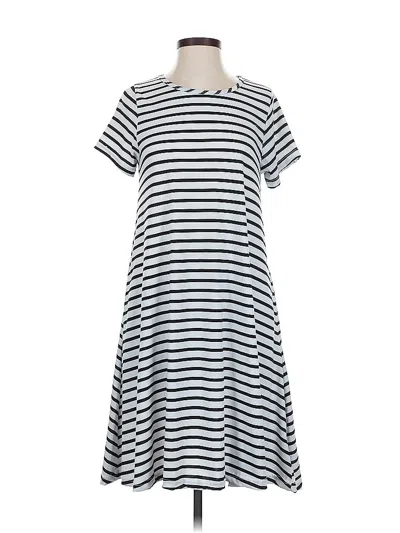 Pre-owned Lularoe Casual Dress In White