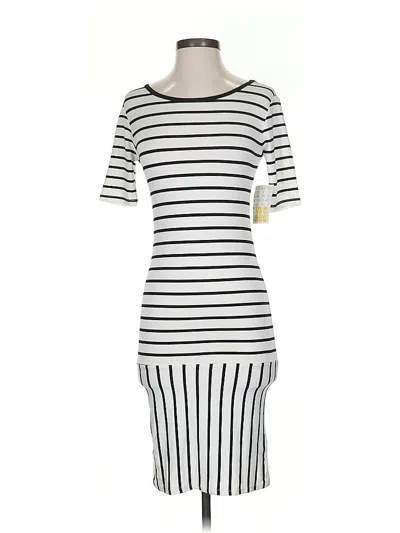 Pre-owned Lularoe Casual Dress In White