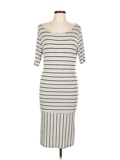 Pre-owned Lularoe Casual Dress In White