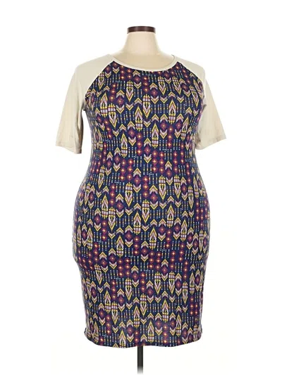 Pre-owned Lularoe Casual Dress In White