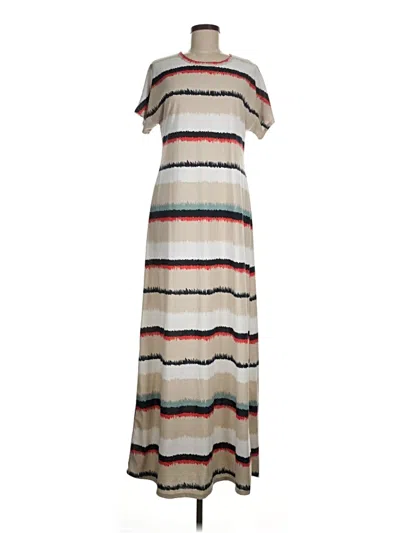 Pre-owned Lularoe Casual Dress In White