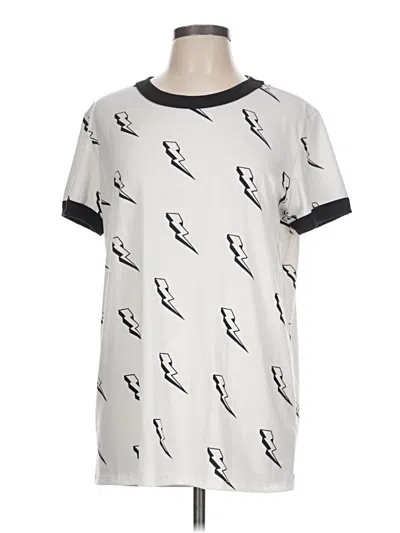 Pre-owned Lularoe Casual Dress In White