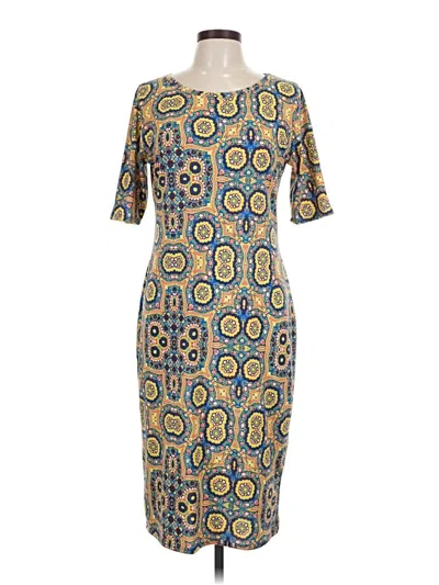 Pre-owned Lularoe Casual Dress In Yellow