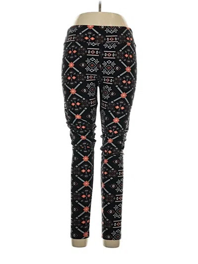 Pre-owned Lularoe Casual Pants In Black
