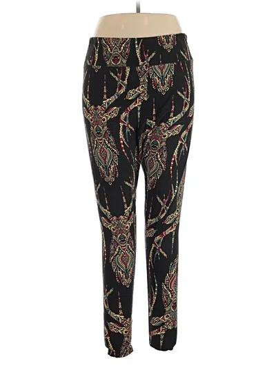 Pre-owned Lularoe Casual Pants In Black