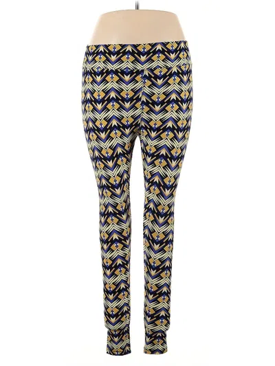 Pre-owned Lularoe Casual Pants In Blue