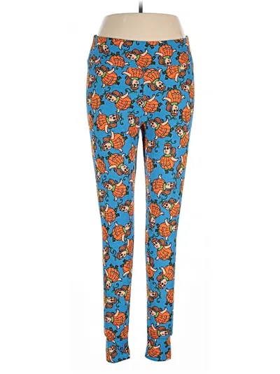 Pre-owned Lularoe Casual Pants In Blue