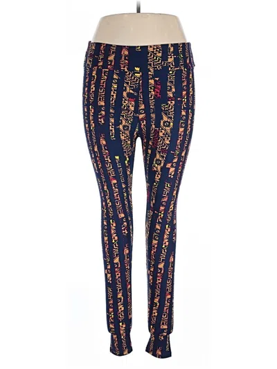 Pre-owned Lularoe Casual Pants In Blue